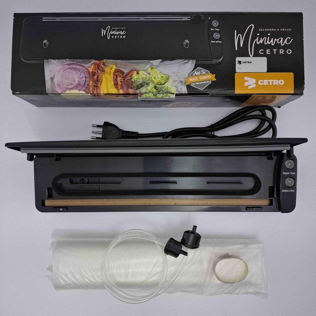 Seladora a vácuo MiniVac Cetro portátil bivolt com 6 meses de garantia